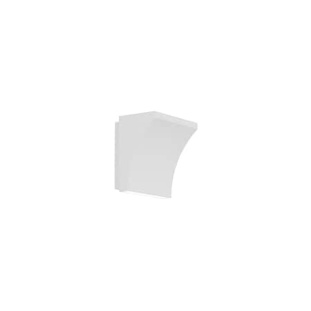 Cornice 5in LED Wall Sconce 3-CCT 2700K-3000K-3500K Set To 3000K In White